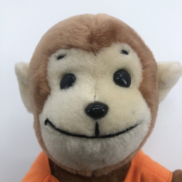 VTG Dakin 1977 Lets Monkey  Around Plush Sitting Stuffed Animal 9" Chimp Korea - Picture 2 of 12